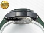 Royal Oak Offshore 44mm Black Ceramic TKF 1:1 Best Edition Green Dial on Green Rubber Strap A3126 - Görsel 15