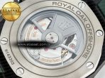Royal Oak Offshore 44mm Black Ceramic TKF 1:1 Best Edition Green Dial on Green Rubber Strap A3126 - Görsel 20