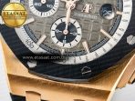 Royal Oak Offshore 44mm RG TKF 1:1 Best Edition Gray Dial on Black Rubber Strap A3126 - Görsel 13