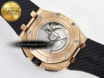 Royal Oak Offshore 44mm RG TKF 1:1 Best Edition Gray Dial on Black Rubber Strap A3126 - Görsel 18
