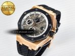 Royal Oak Offshore 44mm RG TKF 1:1 Best Edition Gray Dial on Black Rubber Strap A3126 - Görsel 2