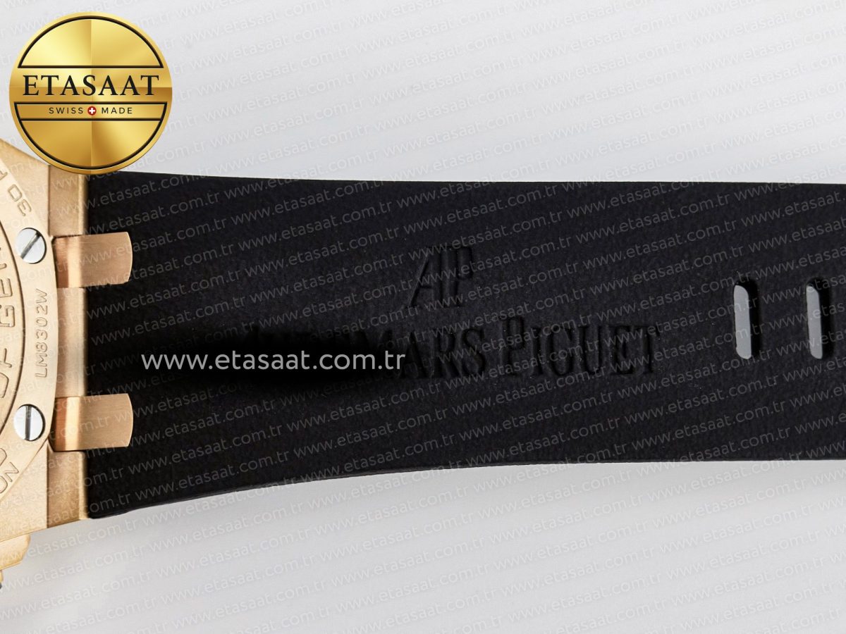 Royal Oak Offshore 44mm RG TKF 1:1 Best Edition Gray Dial on Black Rubber Strap A3126 - Görsel 27