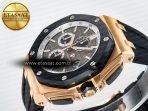 Royal Oak Offshore 44mm RG TKF 1:1 Best Edition Gray Dial on Black Rubber Strap A3126 - Görsel 6