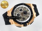 Royal Oak Offshore 44mm RG TKF 1:1 Best Edition Gray Dial on Black Rubber Strap A3126 - Görsel 8