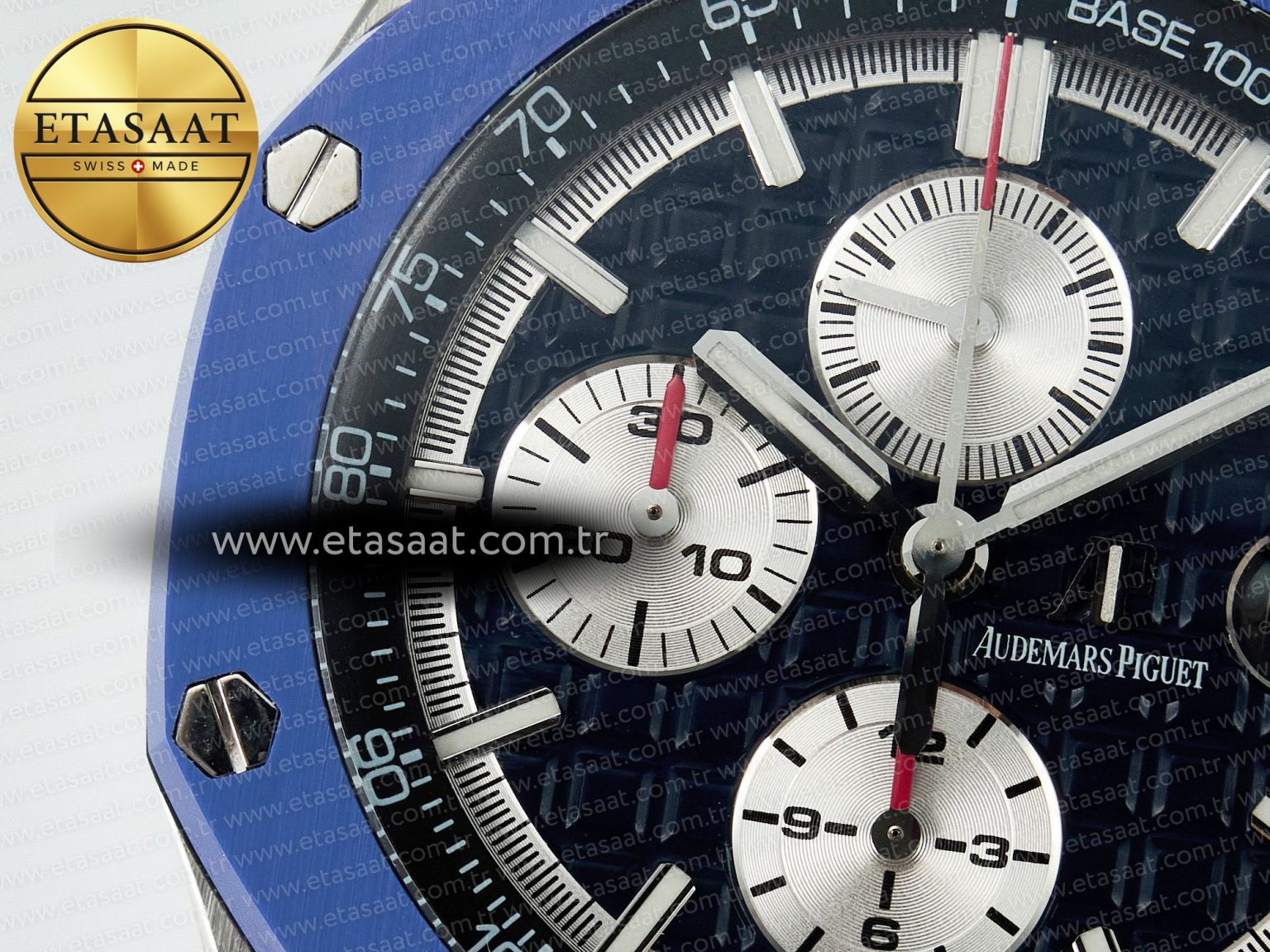 Royal Oak Offshore 44mm SS TKF 1:1 Best Edition Blue Dial on Blue Camou Rubber Strap A3126 - Görsel 10