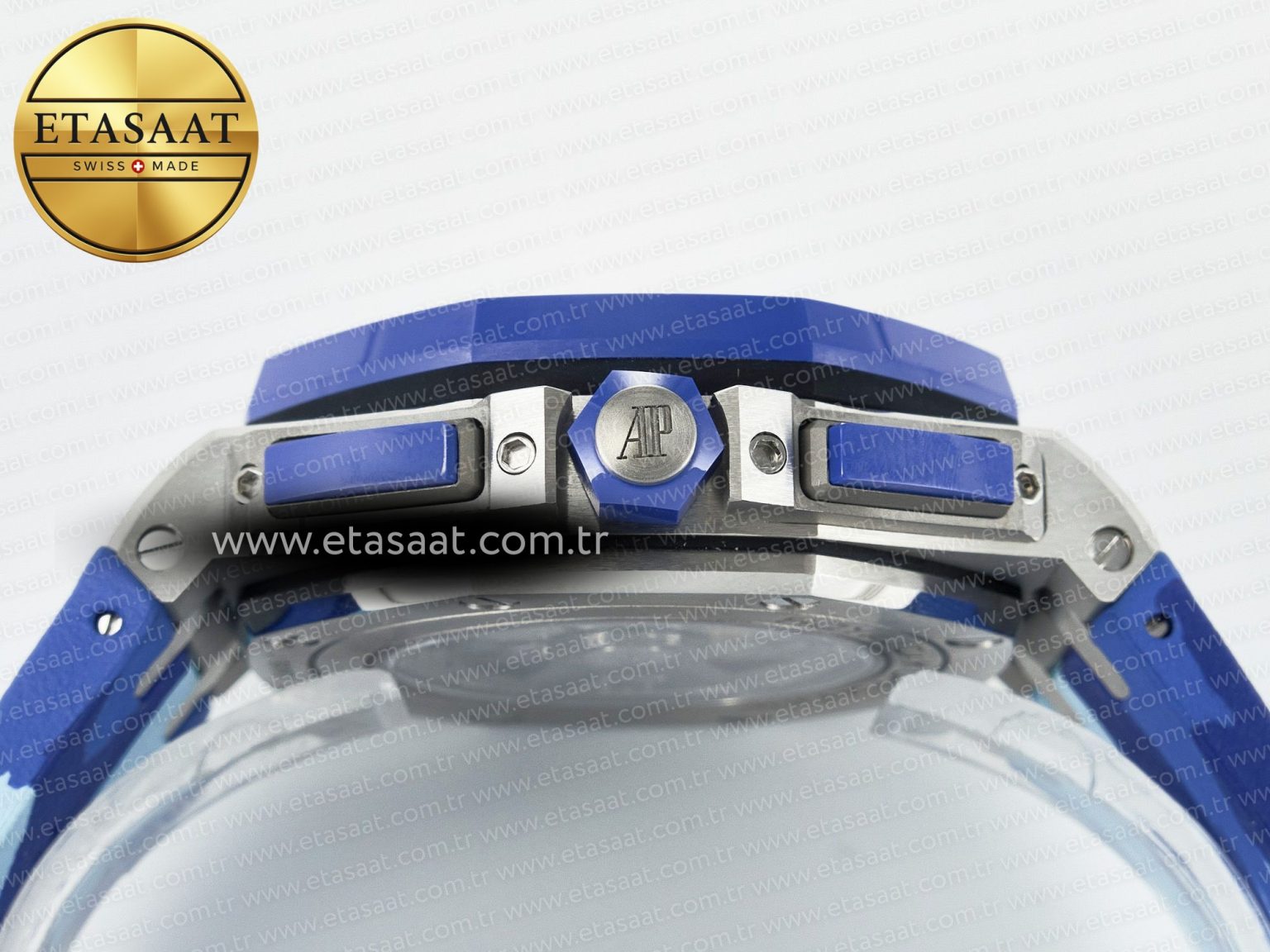 Royal Oak Offshore 44mm SS TKF 1:1 Best Edition Blue Dial on Blue Camou Rubber Strap A3126 - Görsel 16