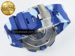 Royal Oak Offshore 44mm SS TKF 1:1 Best Edition Blue Dial on Blue Camou Rubber Strap A3126 - Görsel 17