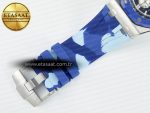 Royal Oak Offshore 44mm SS TKF 1:1 Best Edition Blue Dial on Blue Camou Rubber Strap A3126 - Görsel 24