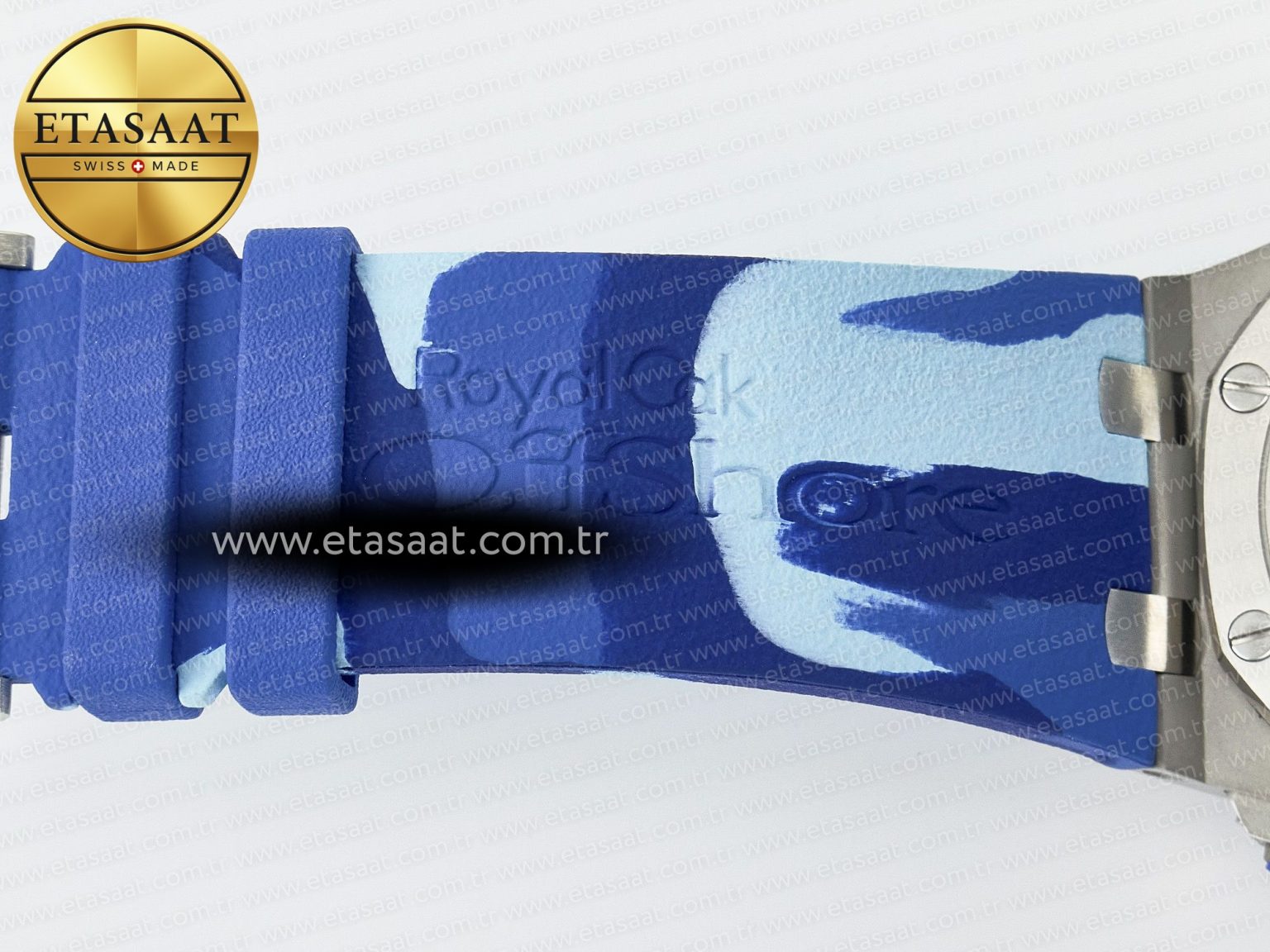 Royal Oak Offshore 44mm SS TKF 1:1 Best Edition Blue Dial on Blue Camou Rubber Strap A3126 - Görsel 26
