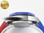 Royal Oak Offshore 44mm SS TKF 1:1 Best Edition Blue/Red Dial on Blue/Red Rubber Strap A3126 - Görsel 15