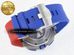 Royal Oak Offshore 44mm SS TKF 1:1 Best Edition Blue/Red Dial on Blue/Red Rubber Strap A3126 - Görsel 17