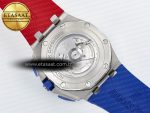Royal Oak Offshore 44mm SS TKF 1:1 Best Edition Blue/Red Dial on Blue/Red Rubber Strap A3126 - Görsel 18