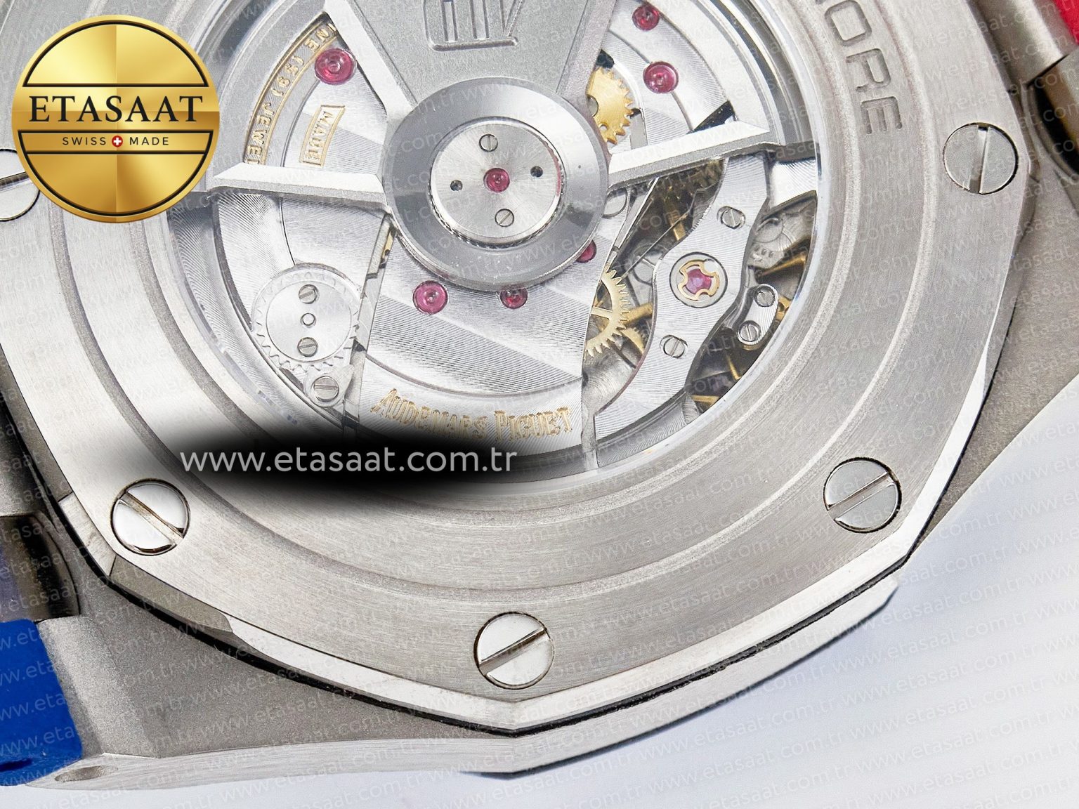 Royal Oak Offshore 44mm SS TKF 1:1 Best Edition Blue/Red Dial on Blue/Red Rubber Strap A3126 - Görsel 21