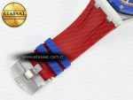 Royal Oak Offshore 44mm SS TKF 1:1 Best Edition Blue/Red Dial on Blue/Red Rubber Strap A3126 - Görsel 24