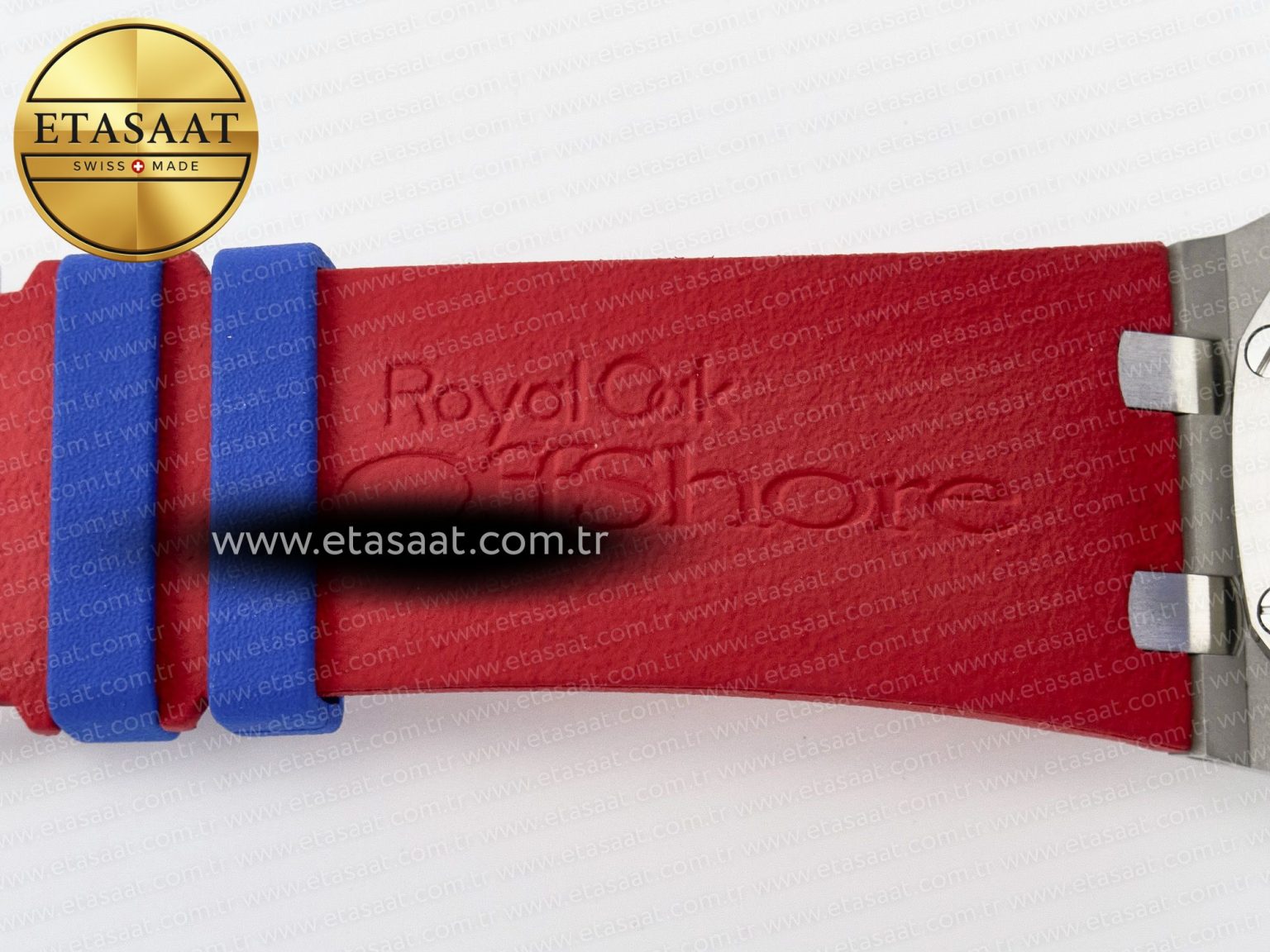 Royal Oak Offshore 44mm SS TKF 1:1 Best Edition Blue/Red Dial on Blue/Red Rubber Strap A3126 - Görsel 28
