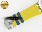 Royal Oak Offshore 44mm SS TKF 1:1 Best Edition Blue/Yellow Dial on Blue/Yellow Rubber Strap A3126 - Görsel 25