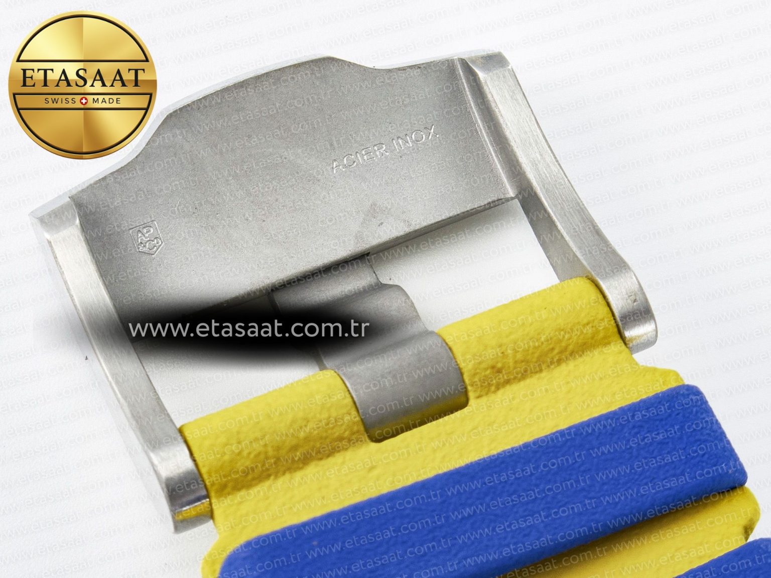 Royal Oak Offshore 44mm SS TKF 1:1 Best Edition Blue/Yellow Dial on Blue/Yellow Rubber Strap A3126 - Görsel 26