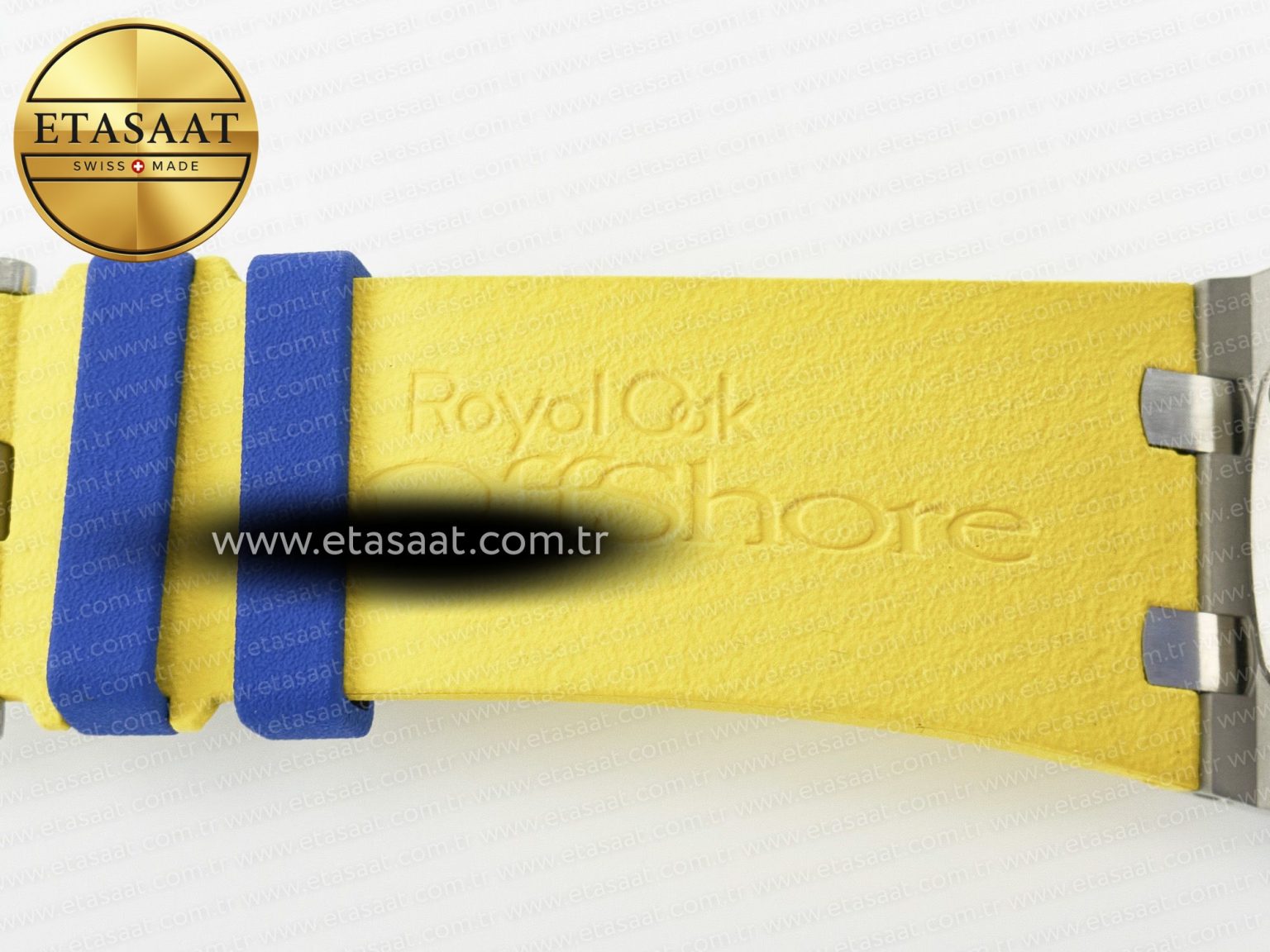 Royal Oak Offshore 44mm SS TKF 1:1 Best Edition Blue/Yellow Dial on Blue/Yellow Rubber Strap A3126 - Görsel 28