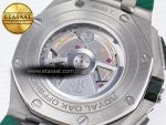 Royal Oak Offshore 44mm SS TKF 1:1 Best Edition Cream Dial on Green Camou Rubber Strap A3126 - Görsel 20