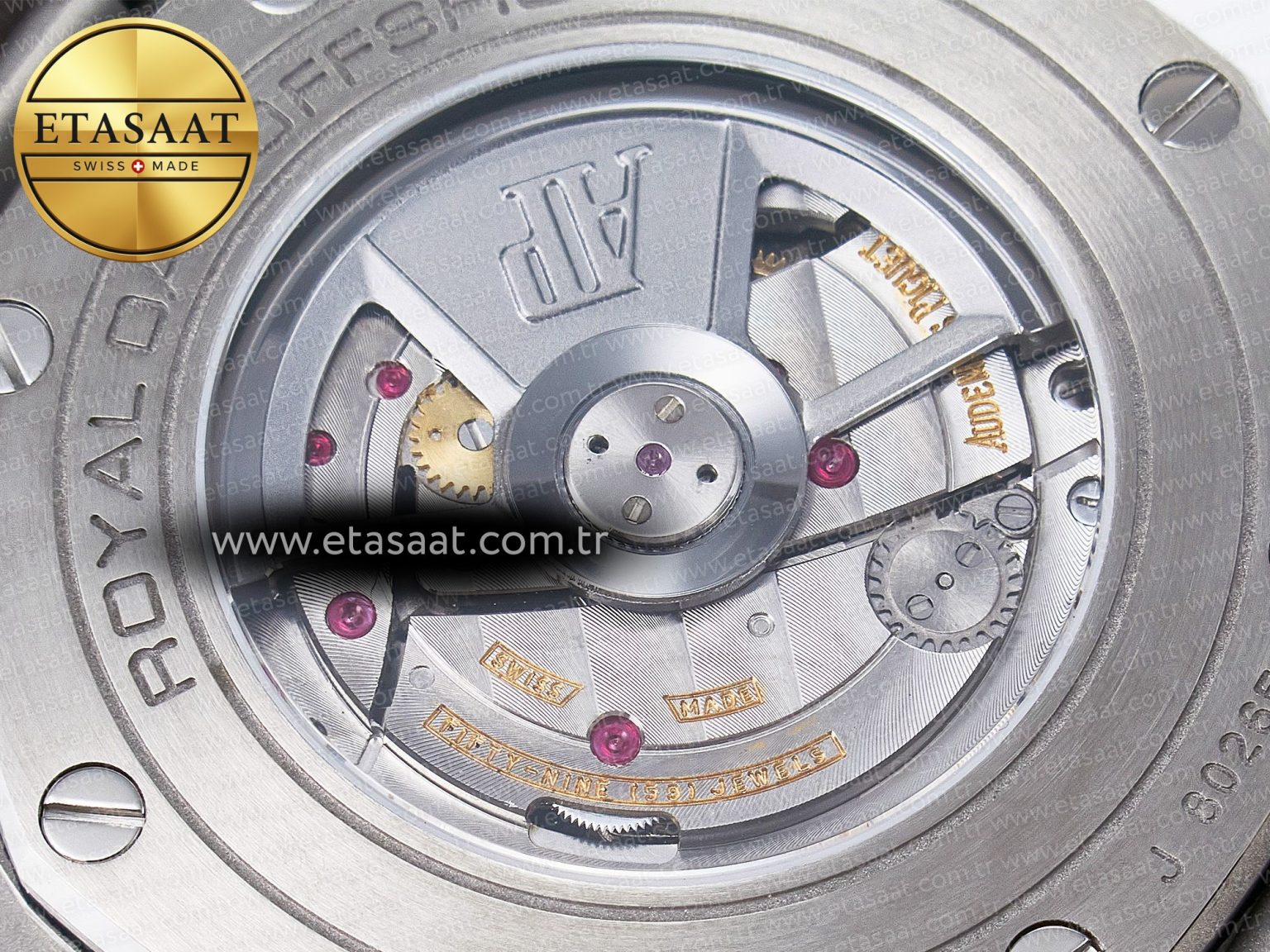 Royal Oak Offshore 44mm SS TKF 1:1 Best Edition Cream Dial on Green Camou Rubber Strap A3126 - Görsel 21