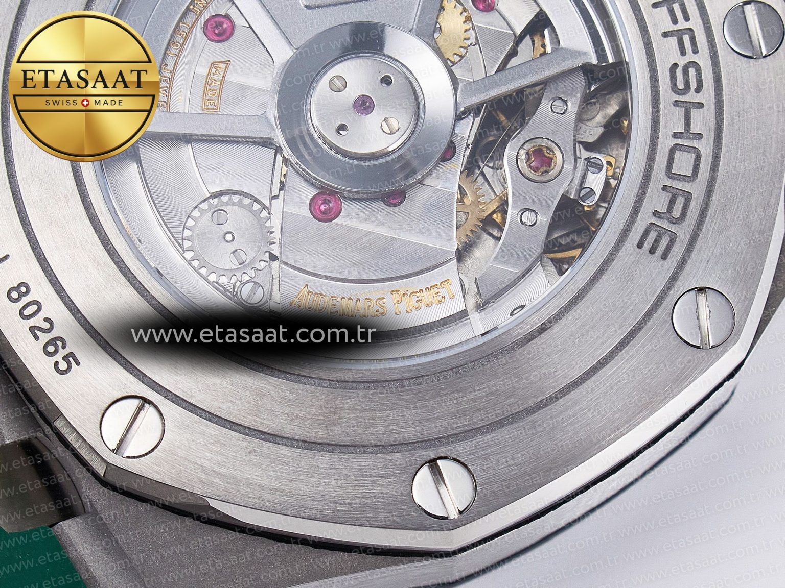 Royal Oak Offshore 44mm SS TKF 1:1 Best Edition Cream Dial on Green Camou Rubber Strap A3126 - Görsel 23