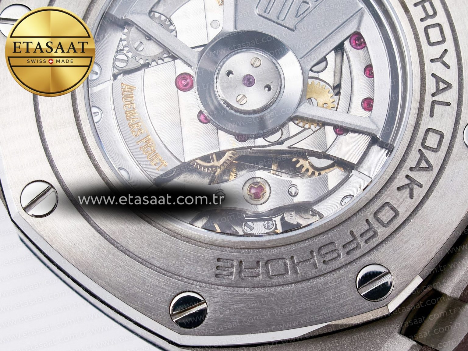 Royal Oak Offshore 44mm SS TKF 1:1 Best Edition Cream Dial on Green Camou Rubber Strap A3126 - Görsel 24