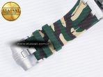 Royal Oak Offshore 44mm SS TKF 1:1 Best Edition Cream Dial on Green Camou Rubber Strap A3126 - Görsel 26