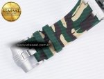 Royal Oak Offshore 44mm SS TKF 1:1 Best Edition Cream Dial on Green Camou Rubber Strap A3126 - Görsel 26