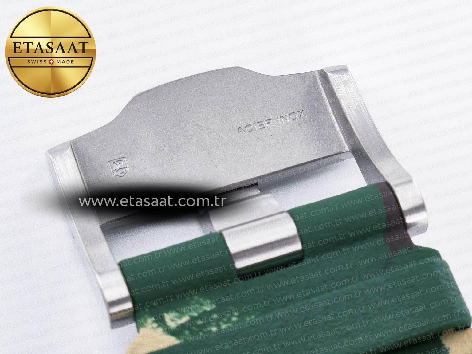 Royal Oak Offshore 44mm SS TKF 1:1 Best Edition Cream Dial on Green Camou Rubber Strap A3126 - Görsel 28