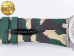 Royal Oak Offshore 44mm SS TKF 1:1 Best Edition Cream Dial on Green Camou Rubber Strap A3126 - Görsel 30