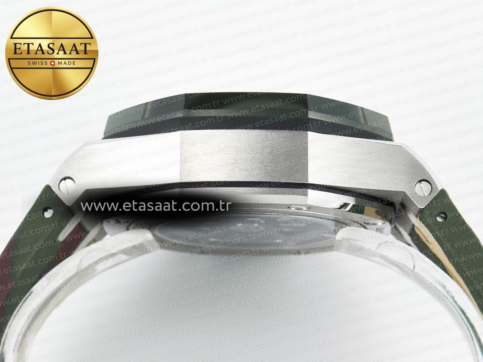 Royal Oak Offshore 44mm SS TKF 1:1 Best Edition Green Dial on Green Camou Rubber Strap A3126 - Görsel 15