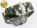 Royal Oak Offshore 44mm SS TKF 1:1 Best Edition Green Dial on Green Camou Rubber Strap A3126 - Görsel 17