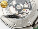 Royal Oak Offshore 44mm SS TKF 1:1 Best Edition Green Dial on Green Camou Rubber Strap A3126 - Görsel 21