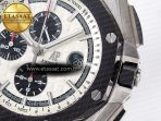 Royal Oak Offshore 44mm SS TKF 1:1 Best Edition White Dial on Black Rubber Strap A3126 - Görsel 13