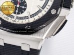 Royal Oak Offshore 44mm SS TKF 1:1 Best Edition White Dial on Black Rubber Strap A3126 - Görsel 15