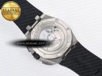 Royal Oak Offshore 44mm SS TKF 1:1 Best Edition White Dial on Black Rubber Strap A3126 - Görsel 19