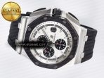 Royal Oak Offshore 44mm SS TKF 1:1 Best Edition White Dial on Black Rubber Strap A3126 - Görsel 9