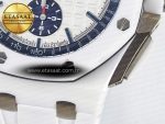 Audemars Piguet Royal Oak Offshore 44mm White Ceramic TKF - Görsel 15