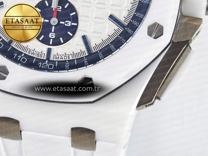 Audemars Piguet Royal Oak Offshore 44mm White Ceramic TKF - Görsel 15
