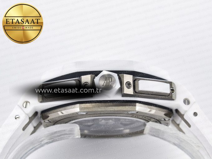 Audemars Piguet Royal Oak Offshore 44mm White Ceramic TKF - Görsel 17