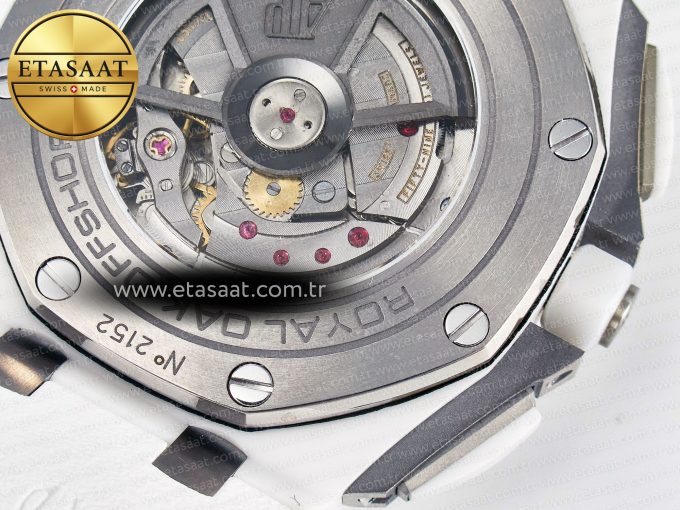 Audemars Piguet Royal Oak Offshore 44mm White Ceramic TKF - Görsel 21
