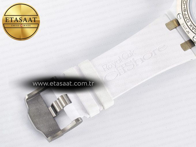 Audemars Piguet Royal Oak Offshore 44mm White Ceramic TKF - Görsel 26