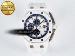 Audemars Piguet Royal Oak Offshore 44mm White Ceramic TKF - Görsel 3