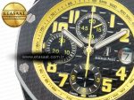 Royal Oak Offshore Bumble Bee Forged Carbon 1:1 JF Best Edition on Leather Strap A7750 w/ Cyclops & DW Mod - Görsel 10