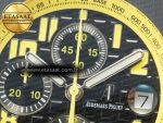 Royal Oak Offshore Bumble Bee Forged Carbon 1:1 JF Best Edition on Leather Strap A7750 w/ Cyclops & DW Mod - Görsel 11