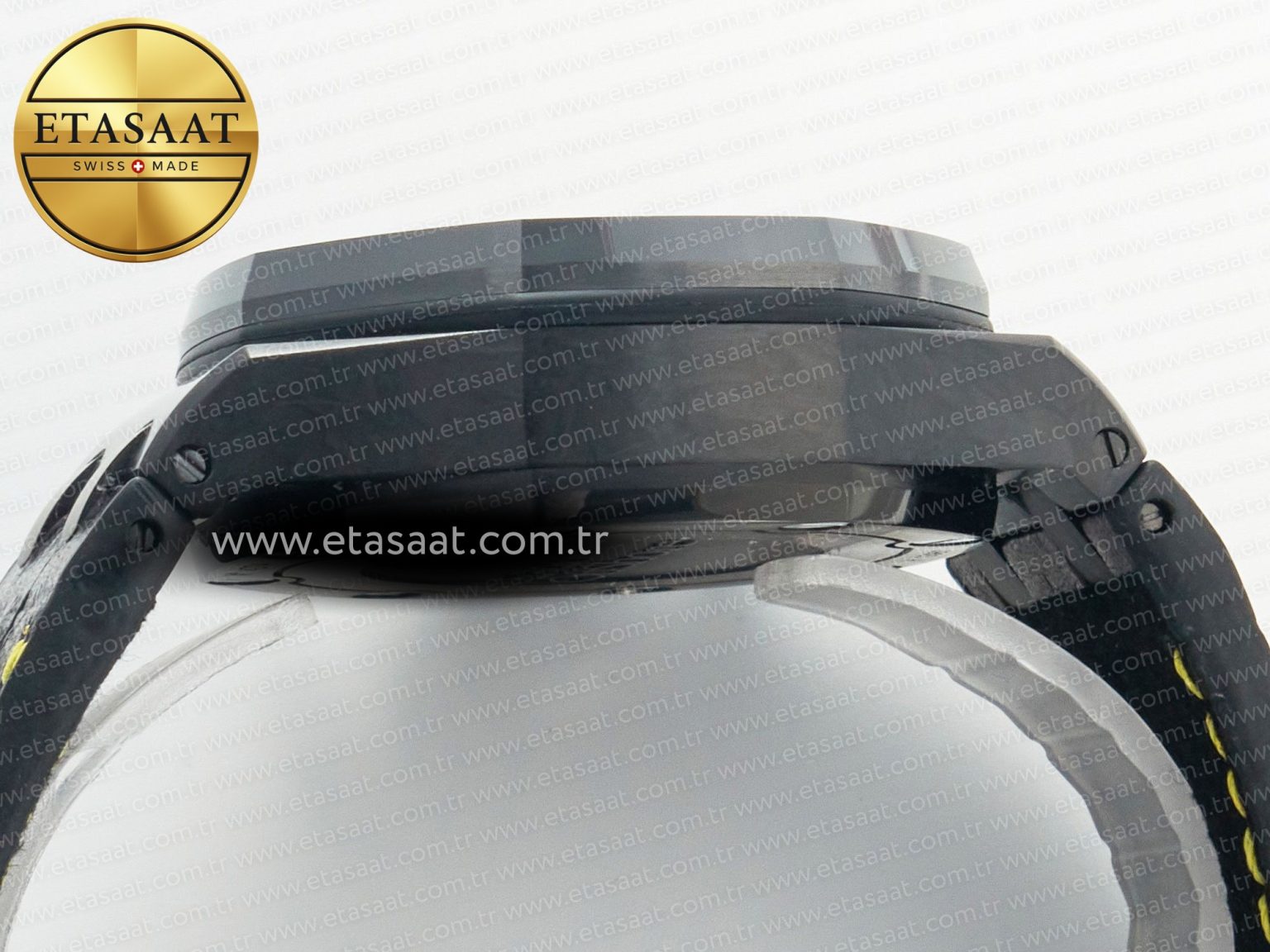 Royal Oak Offshore Bumble Bee Forged Carbon 1:1 JF Best Edition on Leather Strap A7750 w/ Cyclops & DW Mod - Görsel 14