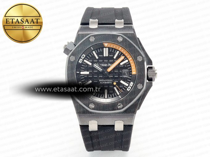 Royal Oak Offshore Diver 15707 Black Ceramic ZF 1:1 Best Edition SA3120 Super Clone - Görsel 3
