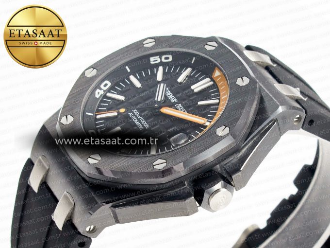 Royal Oak Offshore Diver 15707 Black Ceramic ZF 1:1 Best Edition SA3120 Super Clone - Görsel 6