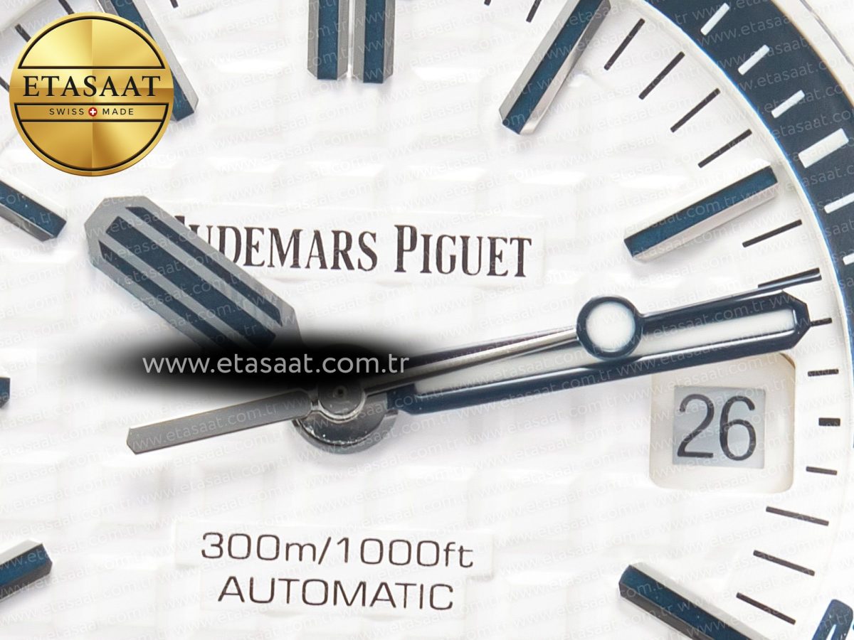 Royal Oak Offshore Diver 15707 White Ceramic ZF 1:1 Best Edition SA3120 Super Clone - Görsel 11