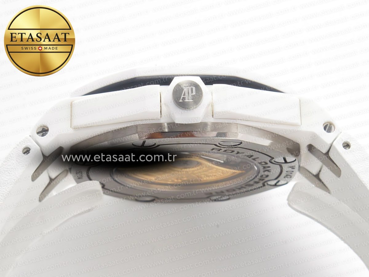 Royal Oak Offshore Diver 15707 White Ceramic ZF 1:1 Best Edition SA3120 Super Clone - Görsel 15